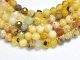 Yellow Opal 4mm Micro Faceted Round-BeadBeyond