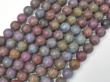 Ruby in Kyanite, Ruby Apatite, 8mm (8.5mm) Round-Gems: Round & Faceted-BeadBeyond