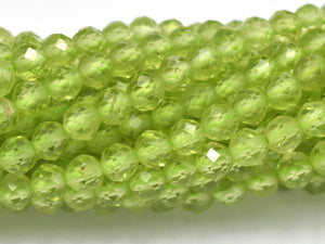 Peridot Beads, 3.3mm Micro Faceted Round-Gems: Round & Faceted-BeadBeyond