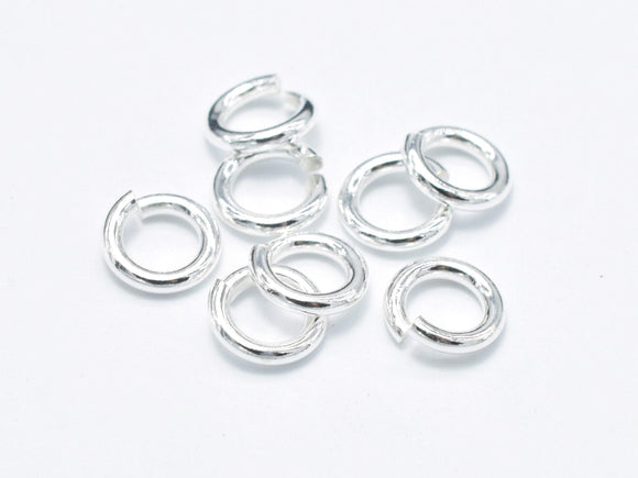 20pcs 925 Sterling Silver Open Jump Ring, 5mm, 1mm (18guage)-Metal Findings & Charms-BeadBeyond
