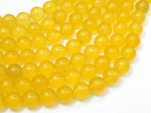 Jade Beads-Yellow, 10mm Round Beads-Gems: Round & Faceted-BeadBeyond