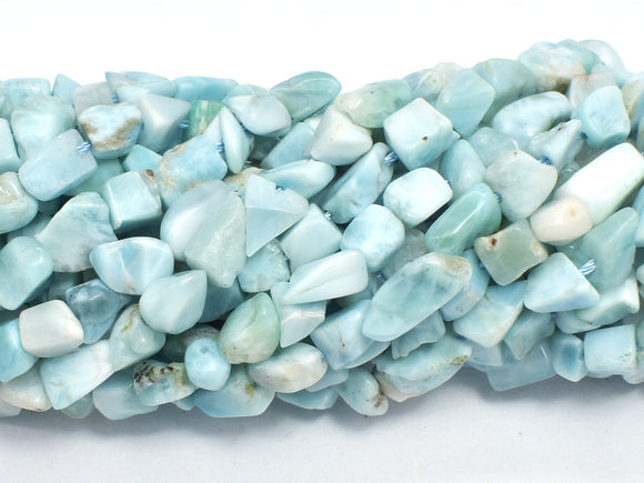 Dominican Larimar Beads, 5x7mm, Nugget Beads-BeadBeyond