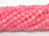 Jade Beads-Pink, 6mm Round Beads-BeadBeyond