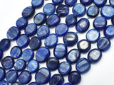 Blue Kyanite Approx. 9x11mm Irregular Oval Beads-BeadBeyond