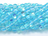 Mystic Aura Quartz-Aqua Blue, 6mm (6.5mm) Round-Gems: Round & Faceted-BeadBeyond