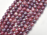 Mystic Coated Fire Agate- Red, 8mm Faceted-BeadBeyond