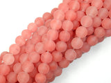 Matte Cherry Quartz Beads, 8mm (8.5mm) Round Beads-Gems: Round & Faceted-BeadBeyond