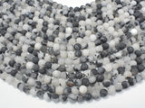 Matte Black Rutilated Quartz Beads, 6mm (6.5mm) Round-Gems: Round & Faceted-BeadBeyond