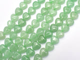 Green Aventurine 10mm Heart Beads, 15.5 Inch-BeadBeyond