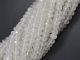 White Moonstone, 4x6mm Faceted Rondelle-Gems:Assorted Shape-BeadBeyond