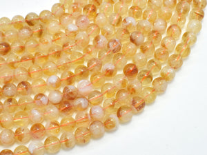 Citrine Beads, 6mm, Round-BeadBeyond