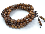 Black Rosewood Beads, 8mm Round Beads, 33 Inch-Wood-BeadBeyond