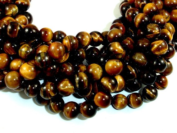 Tiger Eye Beads, 8mm, Round beads-Gems: Round & Faceted-BeadBeyond
