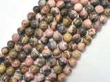 Rhodochrosite, 8mm, Round, 15 Inch-BeadBeyond