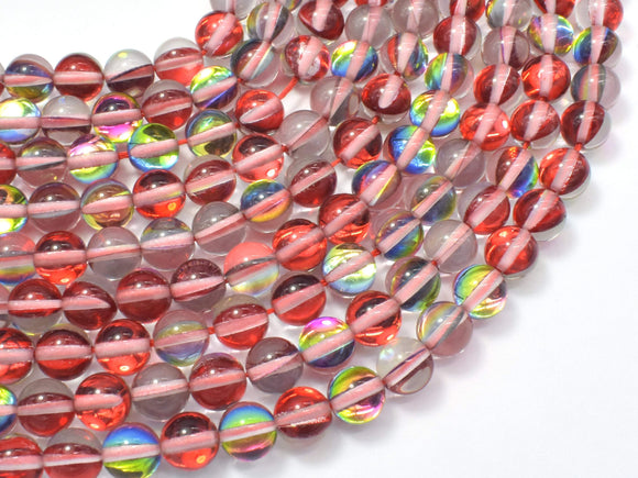 Mystic Aura Quartz-Red, Rainbow, 6mm (6.3mm) Round-Gems: Round & Faceted-BeadBeyond