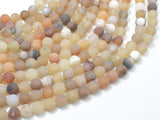 Druzy Agate Beads, Light Gray Geode Agate Beads, 6mm Round Beads-Gems: Round & Faceted-BeadBeyond