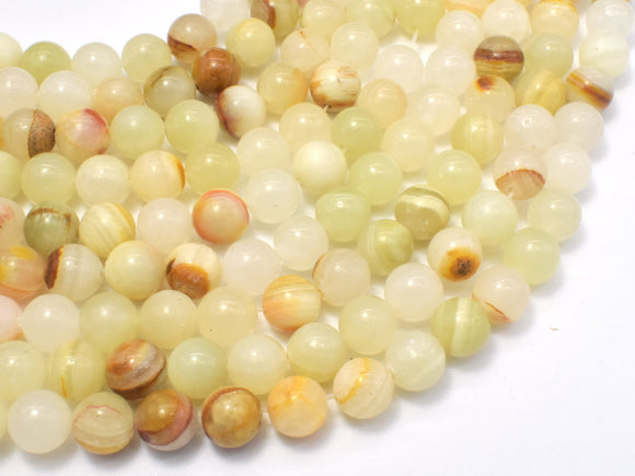 Afghan Jade Beads, 8mm Round Beads-Gems: Round & Faceted-BeadBeyond