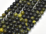 Tibetan Jade, Medicine King Stone, 8mm (8.6mm)-Gems: Round & Faceted-BeadBeyond