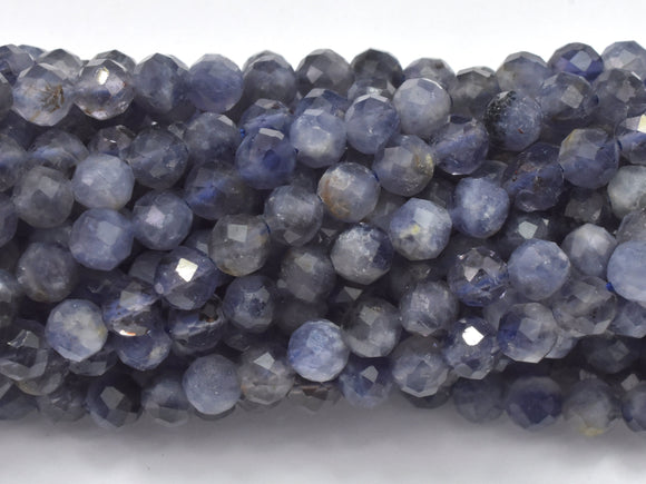 Iolite Beads, 4mm Micro Faceted Round-Gems: Round & Faceted-BeadBeyond