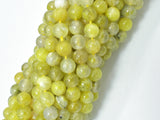 Lemon Matrix Quartz Beads, 6mm (6.4mm) Round Beads-Gems: Round & Faceted-BeadBeyond