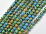 Turquoise Howlite-Blue & Green, 6mm Round Beads-Gems: Round & Faceted-BeadBeyond