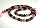 Watermelon Tourmaline Beads, 6mm Round Beads-Gems: Round & Faceted-BeadBeyond