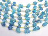 Raw Quartz - AB Coated Sea Blue, Approx. 9x12mm Nugget-BeadBeyond