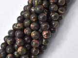 Plum Blossom Jade Beads, 8mm (8.7mm) Round-Gems: Round & Faceted-BeadBeyond