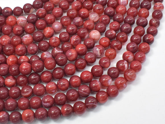 Red Fire Agate, 6mm Round Beads-Gems: Round & Faceted-BeadBeyond