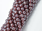 Mystic Coated Carnelian Beads, 8mm Faceted Round Beads, AB Coated-Gems: Round & Faceted-BeadBeyond