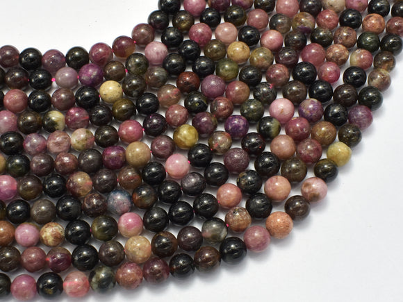 Tourmaline Beads, 6mm Round Beads-BeadBeyond