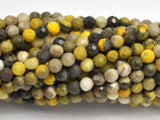 Bumblebee Jasper 3mm Micro Faceted Round-BeadBeyond