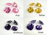 CZ beads,10x10mm Faceted Cushion-Cubic Zirconia-BeadBeyond