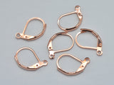 20pcs Leverback Earwires, Earing Hooks, Rose Gold Plated, 10x16mm, Hole 1.5mm-Metal Findings & Charms-BeadBeyond