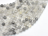 Gray Quartz Beads, Round, 6mm-BeadBeyond