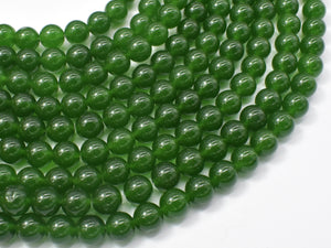 Jade Beads-Green, 8mm (8.3mm) Round Beads-Gems: Round & Faceted-BeadBeyond