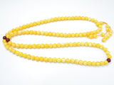 Amber Resin-Yellow, 8mm Round Beads, 33 Inch, Approx 108 beads-Gems: Round & Faceted-BeadBeyond