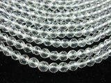 Clear Quartz Beads, 4mm (4.5mm) Faceted Round-Gems: Round & Faceted-BeadBeyond