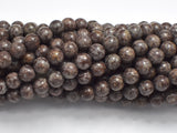 Brown Snowflake Obsidian Beads, Round, 6mm (6.5 mm)-BeadBeyond