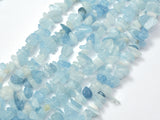 Aquamarine, 7-11mm Chips, 32 Inch-BeadBeyond