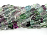 Rainbow Fluorite Beads, Nugget, Approx 6-7 mm x 7-9 mm, 16 Inch-Gems: Nugget,Chips,Drop-BeadBeyond