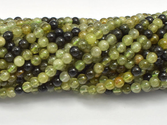 Green Garnet Beads, 4mm (4.5mm) Round Beads-Gems: Round & Faceted-BeadBeyond