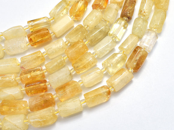 Citrine 7x11mm Faceted Tube-BeadBeyond