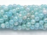 Mystic Coated Agate-Light Blue, 8mm Faceted-Gems: Round & Faceted-BeadBeyond