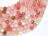 Fire Cherry Quartz Beads, Round, 8mm-BeadBeyond