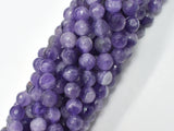 Amethyst, Dog Tooth Amethyst, 8mm, Faceted Round-BeadBeyond