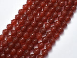 Carnelian-Red 8mm Bell Beads, 13 Inch-BeadBeyond