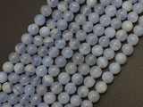 Blue Chalcedony , Blue Lace Agate8mm Round-BeadBeyond