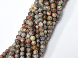 Gray Red Picture Jasper, 6mm (6.5mm)-BeadBeyond