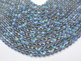 Mystic Aura Quartz-Gray, 6mm (6.5mm) Round Beads-Gems: Round & Faceted-BeadBeyond